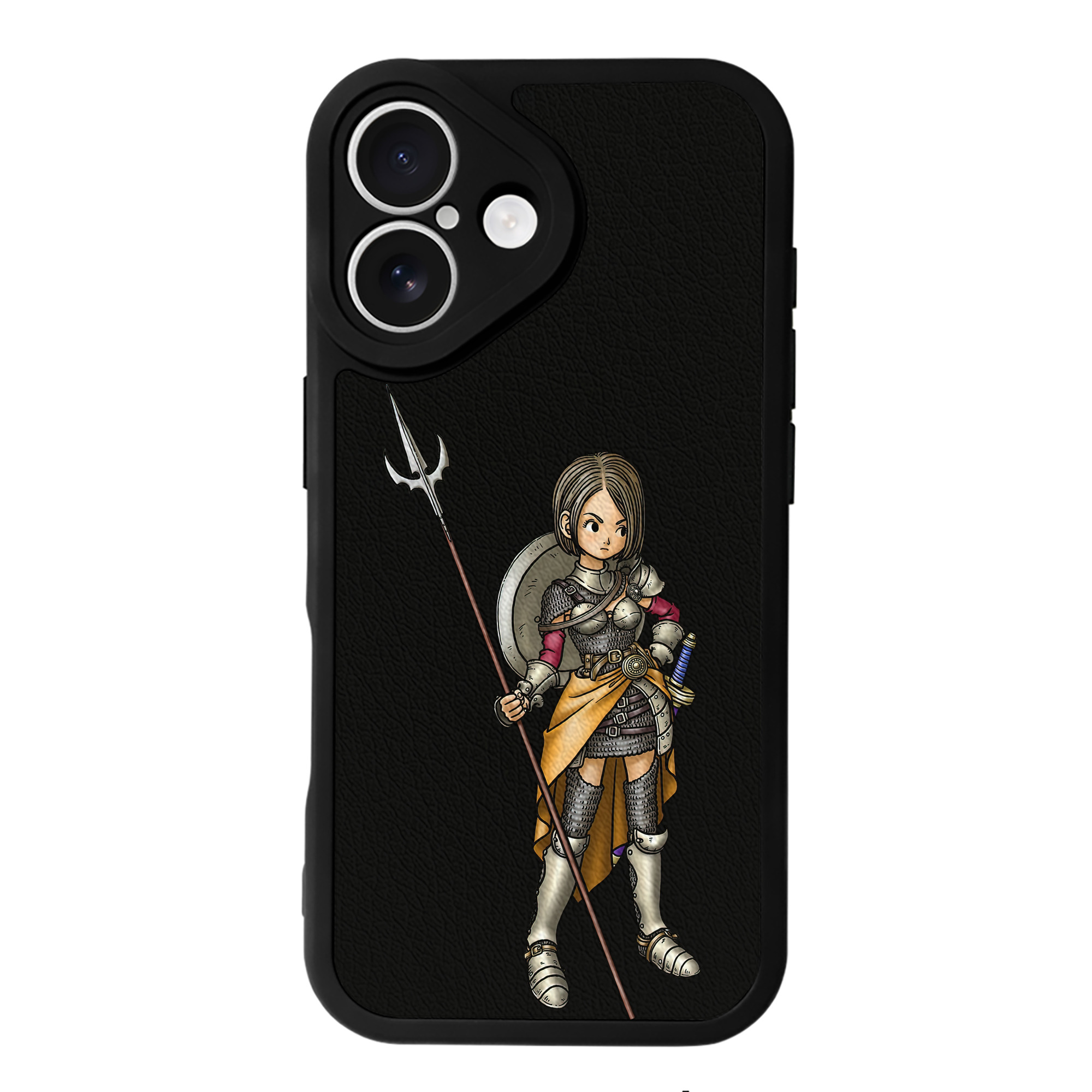 （画像用） ドラゴンクエスト Doragon Kuesuto Dragon Quest 【iPhone 16シリーズ対応】シリコンスマホケース（レザー調） 材質：シリコン